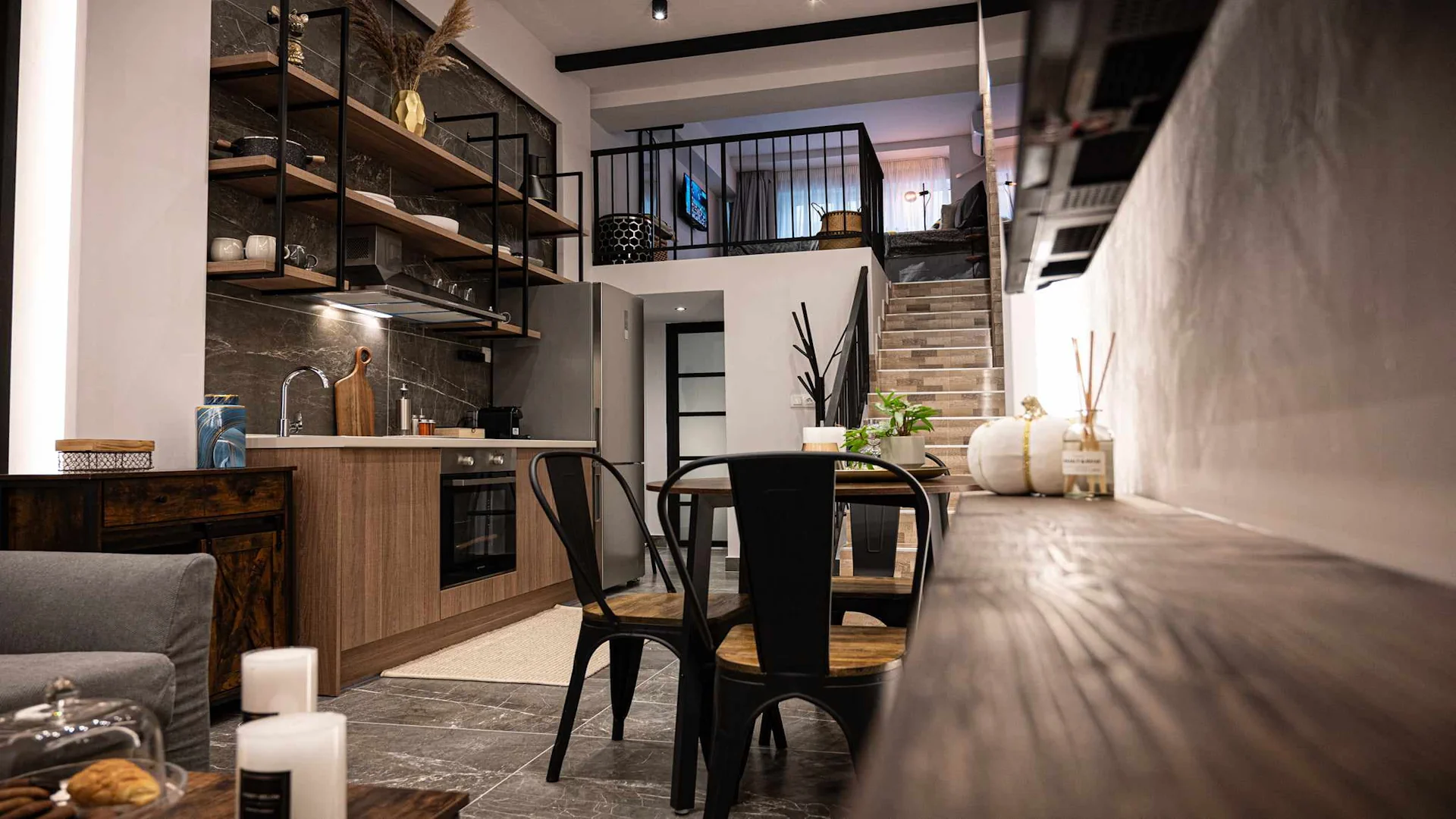 Industrial Loft living area